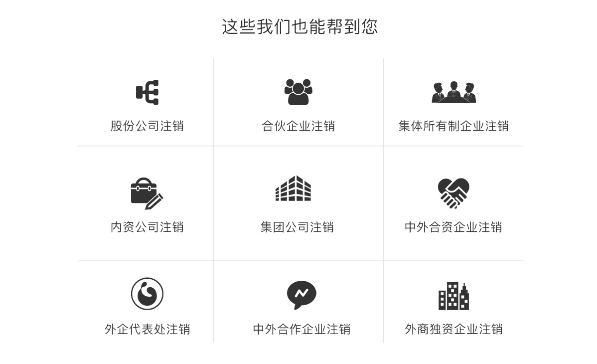 公司注销的类型